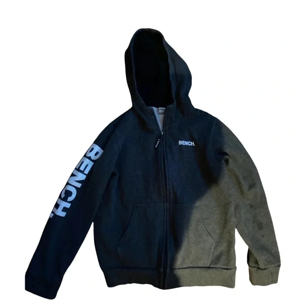 Bench grey logo hoody  size boy girl 10/12